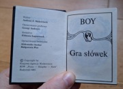 Miniaturowe wydanie: T. Boy-Żeleński, Gra słówek, Białystok 1983