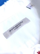 Biała męska koszula wykonana z delikatnej bawełny premium Burberry