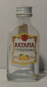 LIKIER RATAFIA CYTRYNOWA PUSTA BUTELKA - MINIATURKA