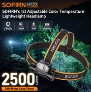 Latarka czołowa Sofirn HS22 2500lm,6000 - 6500k
