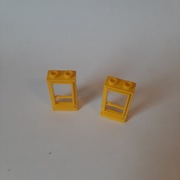Lego 33bc01  Door with glass 1 x 2 x 3 hinge on right (old type) 