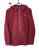 Bluza Elkline czerwona z kapturem w paski 152 158