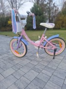 Rowerek dla dziewczynki koła 16 cali plus kijek do trzymania
