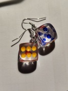 Kolczyki kości do gry 