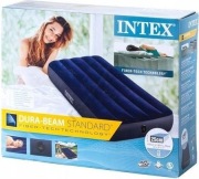 Materac jednoosobowy welurowy łóżko do spania 76x191x25cm Intex 64106