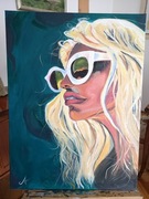 Obraz ręcznie malowany/portret/portret kobiety