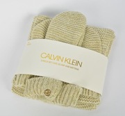 Komplet damski czapka rękawiczki i szalik Calvin Klein 