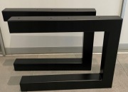 NOGI METALOWE DO STOŁU TYP C LOFT 2 szt. Malowane proszkowo Solidne