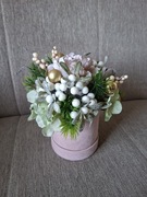 Flower box kwiaty świąteczna dekoracja stroik ozdoba