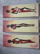 Obraz ręcznie malowany - afrykanki