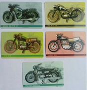1180 - 1184 - MOTOCYLKE  POLSKIE - cała  seria - 5  sztuk -  KARTY  NOWE