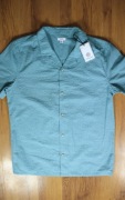 Koszula TOG24 r. M kolor morski kr rękaw bawełniana męska casual nowa 