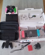 Nintendo switch V2 super zest etui szkło pad  silikon karta 128 gb pudełko 