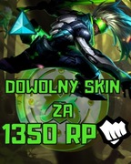 Dowolny skin za 1350 RP na Twoje konto lol League of legends  