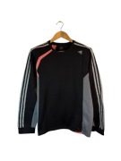 Bluza sportowa Adidas czarna z logiem paskami s