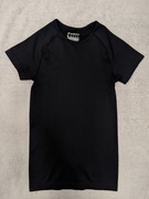 Czarna bluzka koszulka sportowa z krótkim rękawem Workout 34 - 36 jak nowa