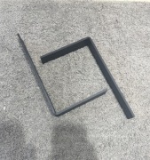 Wsporniki metalowe czarne duże 2 szt