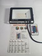 Naświetlacz Led RGB o mocy 50W zewnętrzny z pilotem