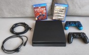 Sony PS4 Slim 1TB + 2 pady + gry | Spider-Man | Call of Duty | komplet