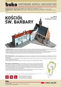 013 BUKO - model kartonowy kościół Św. Barbary - Kraków