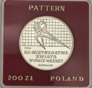 200 złotych 1982 rok XII MS w piłce nożnej Hiszpania PRÓBA