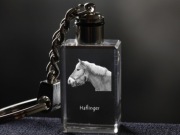 Haflinger brelok sześcienny ŚWIECĄCY Koń
