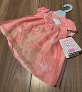 Baby Annabell sukienka dla lalki  różowa wiewiórka i owieczka 43cm 