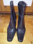 Kowbojki skórzane r.36 ocieplane 
