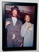 Plakat w ramce 2Pac Snoop Dogg rap muzyka prezent