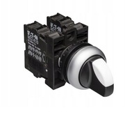 Przełącznik 2 położeniowy pokrętło 22mm czarny  bez samopowrotu M22-WRK/K