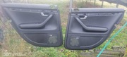 Boczki drzwi tył Skóra, Bose, ALCANTARA  S-Line Czarne Soul Audi A4 B6/B7