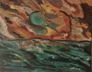 Obraz olejny na płótnie 40 50 abstrakcja