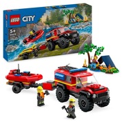 LEGO City 60412 Terenowy wóz strażacki z łodzią ratunkową
