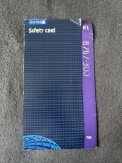 Safety Card / Karty Instrukcja Bezpieczeństwa UNITED Boeing B767-300