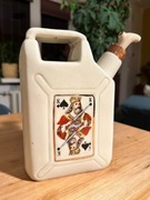 Vintage karafka porcelanowa w kształcie kanistra