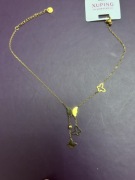 Bransoletka motyl na nogę rękę stal chirurgiczna regulowana