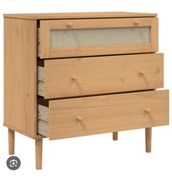 Komoda SENJA imitacja rattanu 80x80x40