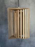 Lampa wisząca design dąb naturalny , do salonu,korytarza , hol