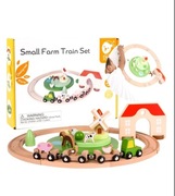 Small farm classical world set drewniana Kolejka 28 elementów