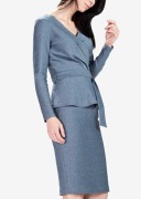 nowy kostium Makalu 36/38 szaro niebieski