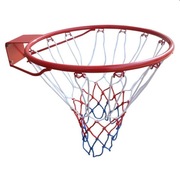 OBRĘCZ DO KOSZA Z SIATKĄ 45CM ENERO CZERWONA