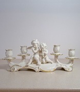 Przepiękny figuralny świecznik Hutschenreuther Kunstabteilung 1955 - 1968r.