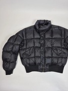 Czarna kurtka puchowa bomberka Blue System L M ciepła krótka