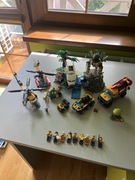 LEGO CITY 60161 baza w dżungli i 60158 helikopter transportowy