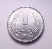 Polska PRL 1 zł 1975 PIĘKNA!