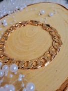 Szeroka bransoletka pancerka stal chirurgiczna 316L 