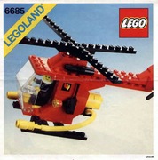 KLOCKI LEGO ZESTAW NR 6685 TOWN HELIKOPTER STRAŻ LEGOLAND MAKIETA UNIKAT !!