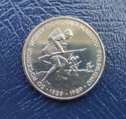 moneta 500 zł 1989 (50. rocznica wojny obronnej narodu polskiego)