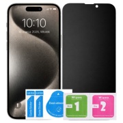 Szkło hartowane privacy 9H do iPhone 15 Pro/16 Pro– prywatyzujące