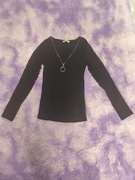 Bluzka czarna z długim rękawem 